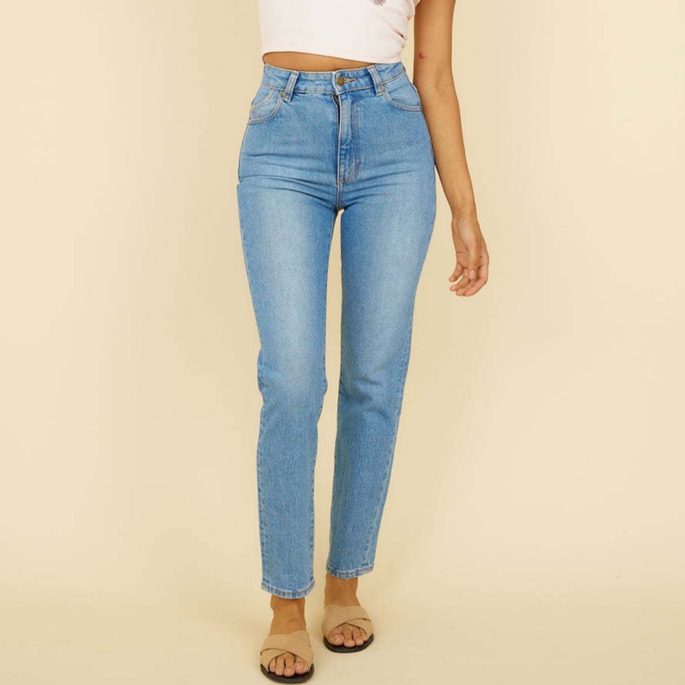 Rolla’s Dusters High Rise Slim Straight Leg Jeans 28 New Without Tags !